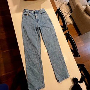 Curve Love Ultra High Rise 90s Straight Jean 27 Long
